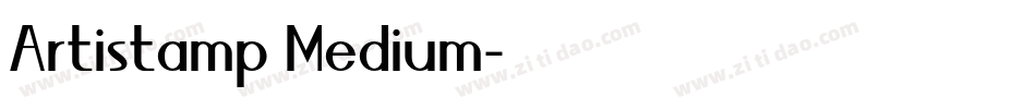 Artistamp Medium字体转换